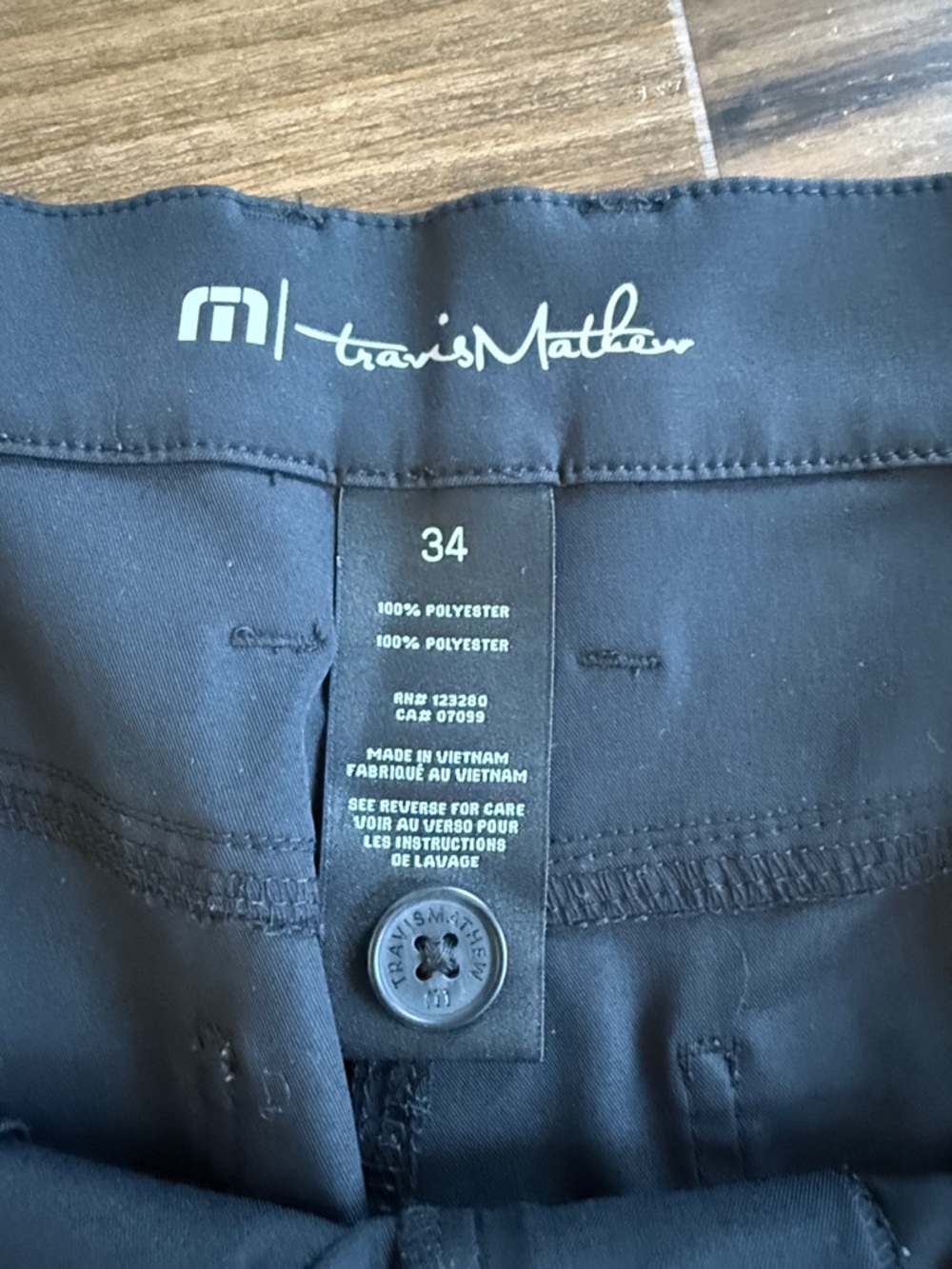 Travis Mathew Men's Black Chinos - Picture 2 of 3